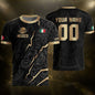 Mexico Soccer Jersey Black Gold Aztec Eagle Heritage Custom Mexican Football Shirt