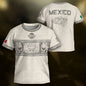Mexico Kids Soccer Jersey Aztec Art White Youth Football Shirt Toddler Training Kit