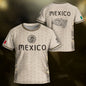 Mexico Kids Soccer Jersey Vintage Mayan Pattern Cream Toddler Sportswear Shirt