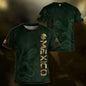 Mexico Kids Soccer Jersey Youth Green Gold Aztec Eagle Heritage Football Graphic Shirt