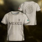 Mexico Youth Soccer Jersey Aztec Style Kids Football Shirt Vintage Breathable Sportswear