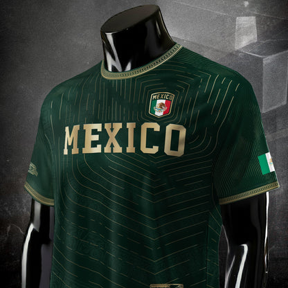 Mexico Green Gold Eagle Heritage Estados Unidos Mexicanos Soccer Jersey