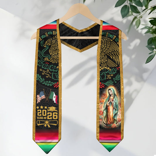 Mexican Stole Graduation Mexico 2026, Sash for Senior Graduate