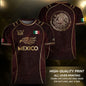 Mexico Cultural Heritage Soccer Jersey Red And Gold, Pride Beyond the Game
