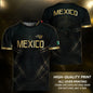 Mexico Heritage Football Jersey Black Gold, Tradition Meets Modern Expression