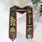 Graduation Stole Class of 2026 Mexico USA Guadalupe Dual Heritage Hispanic Sash