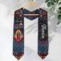 Class of 2026 Mexico Graduation Stole Virgin Guadalupe Floral Cultural Kente Sash