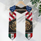 Mexican American Graduation Stole - Aztec Eagle Heritage Sash Gift
