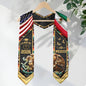 Mexico USA Graduation Stole Class of 2026 - Virgin Mary Dual Flag Heritage Sash