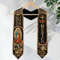 Mexican Graduation Stole Class of 2026 - Black Gold Mexican Heritage Sash Gift