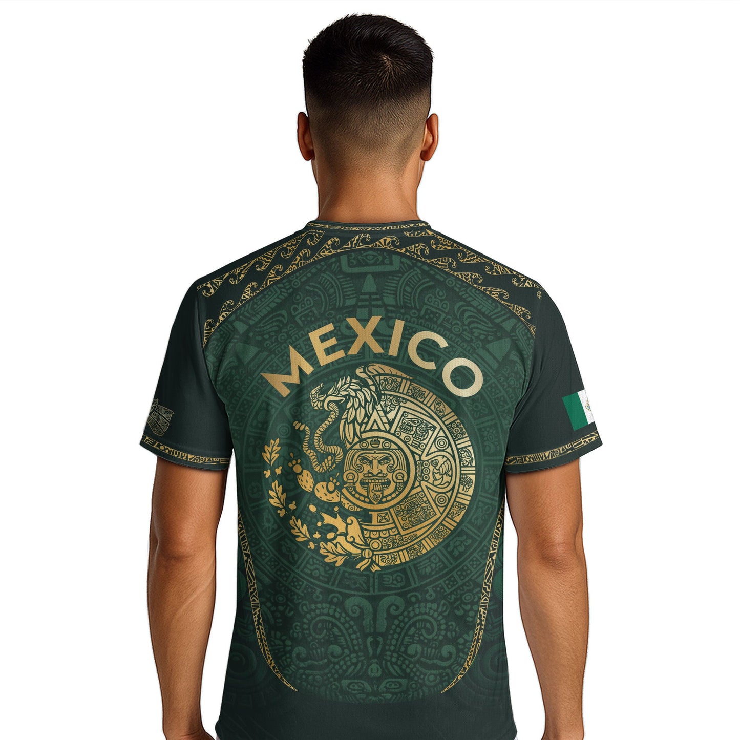 Mexico National Pride Soccer Jersey Gold Green, Culture and Legacy Collection