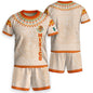 Beige Mexico Soccer Jersey Kids Set Aztec Calendar Mexican Youth Football Shirt Shorts