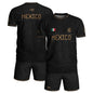 Mexico Heritage Black Bronze Vintage Athletic Aztec Calendar Soccer Jersey