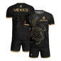 Mexico Heritage Orgullo Mexicano Black Gold Aztec Quetzalcoatl Pyramid Soccer Jersey