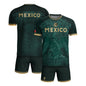 Mexico Heritage Orgullo Mexicano Green Gold Eagle Aztec Calendar Soccer Jersey