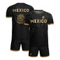 Mexico Coat of Arms Black Gold Ancient Mayan Aztec Symbols Soccer Jersey