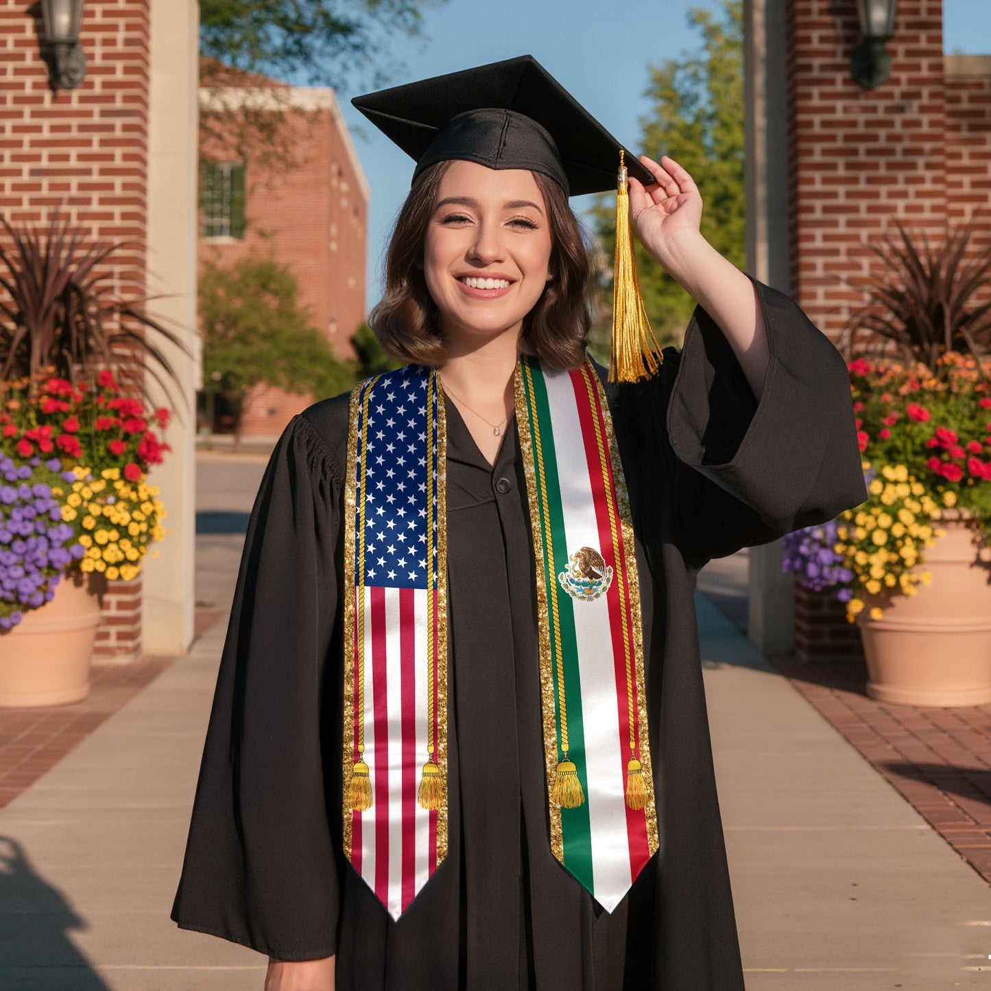 Mexican Stole Mexico 2026, Graduation Sash for Graduate Students