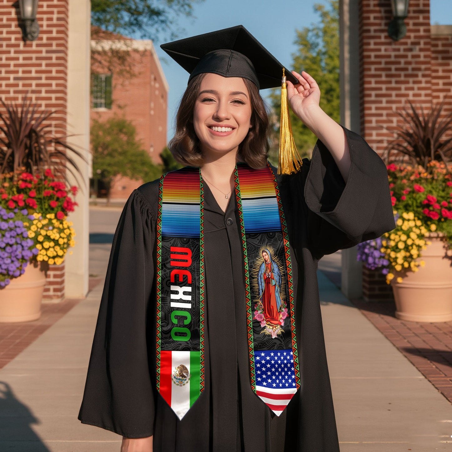 Stole Mexico 2026 Mexican, Senior Graduation Sash