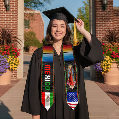 Stole Mexico 2026 Mexican, Senior Graduation Sash