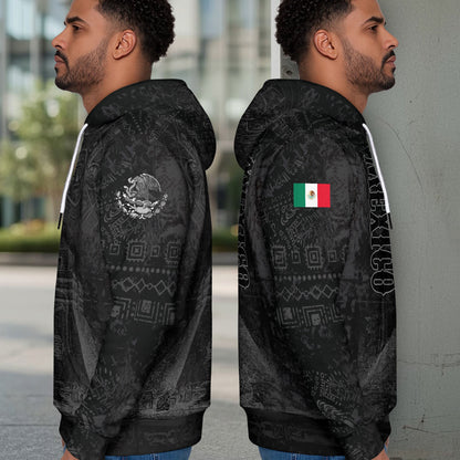 Mexican Aztec Pyramid Ancient Calendar Heritage Mens Sudadera De Mexico Hoodie