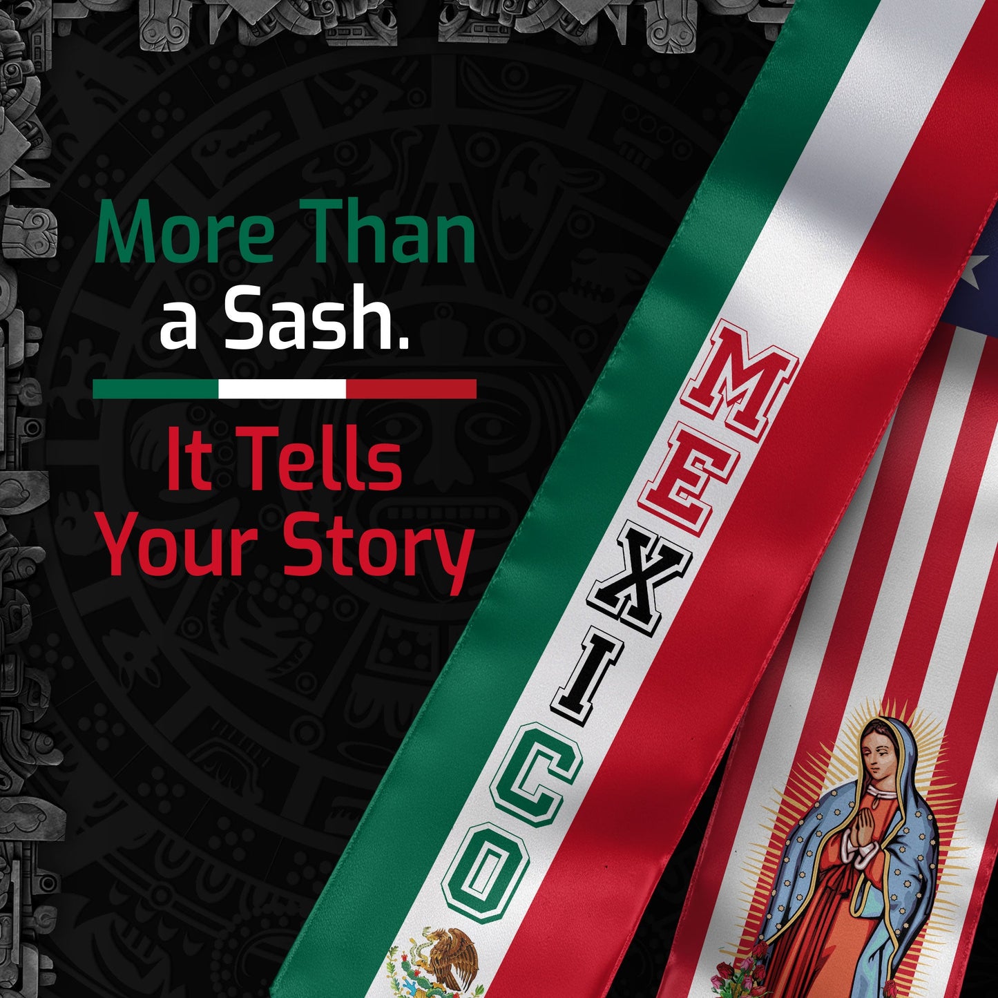 Mexico Stole 2026, Mexican Sash for Graduation Ceremony