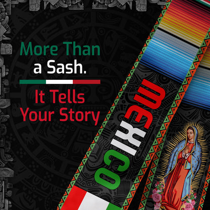Stole Mexico 2026 Mexican, Senior Graduation Sash