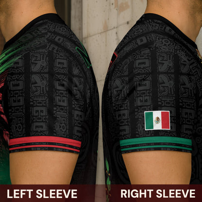 Mexico Heritage Pride Shirt 2-Pack Bundle – Guadalupe Aztec Floral Flag + Aztec Warrior Eagle Spirit