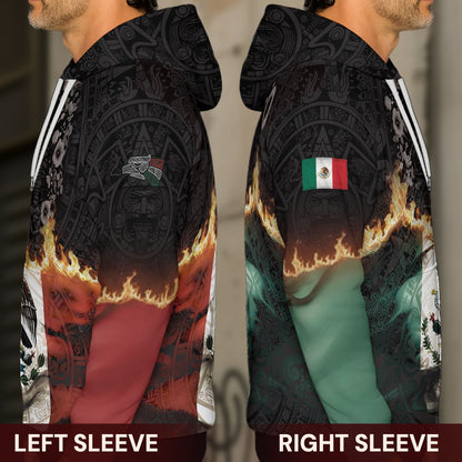 Virgin of Guadalupe Mexico Flag Aztec Faith Hoodie 3-Pack Bundle – Guadalupe Eagle Flame Warrior + Guadalupe Floral Heritage + Mexican Flag Aztec Faith