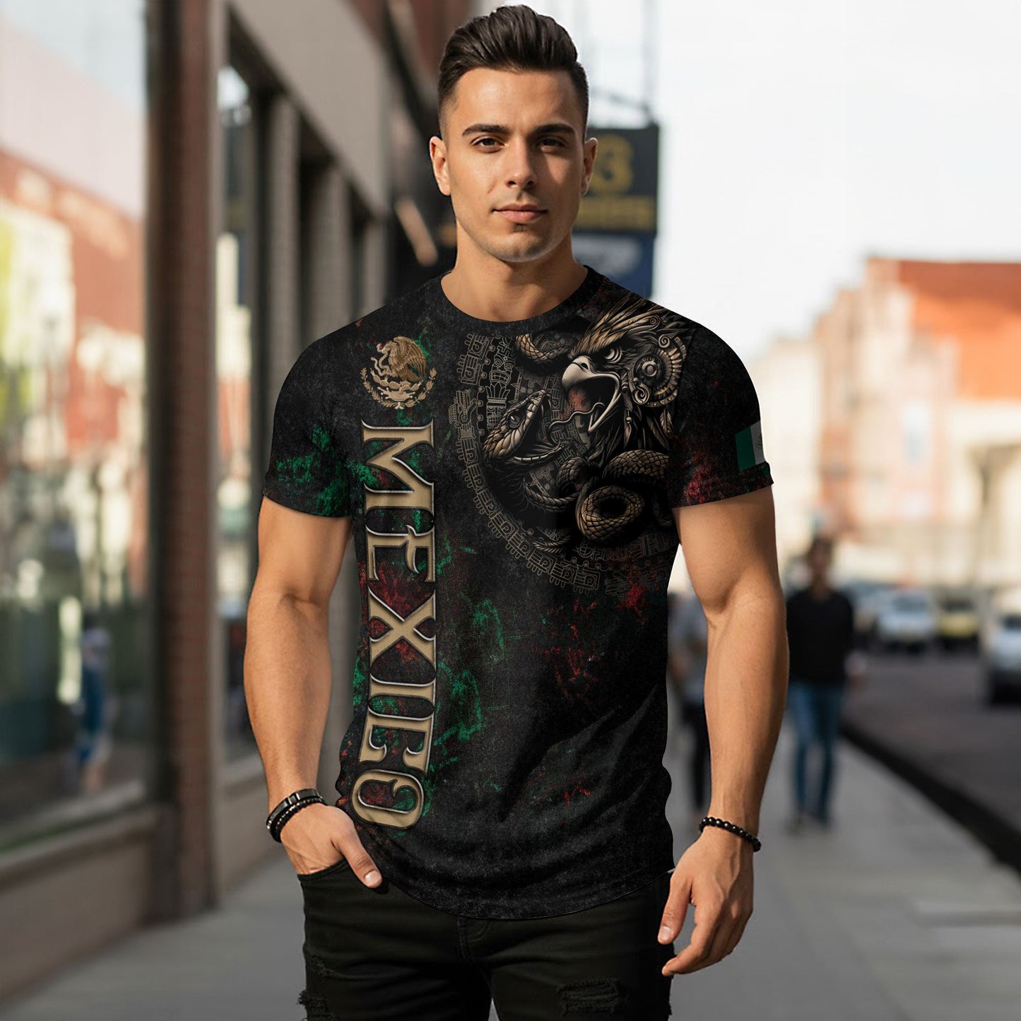 Mexico Eagle Serpent Aztec Heritage Pride Warrior Legacy Culture Shirt