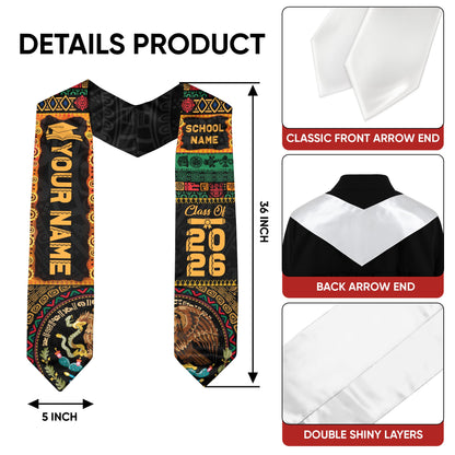 Mexico Aztec Graduate Stole 2026, Custom Mexican Graduation Sash Premium Quality