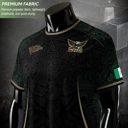 Mexico Heritage Soccer Jersey Green Gold, Cultural Identity and National Pride Wear