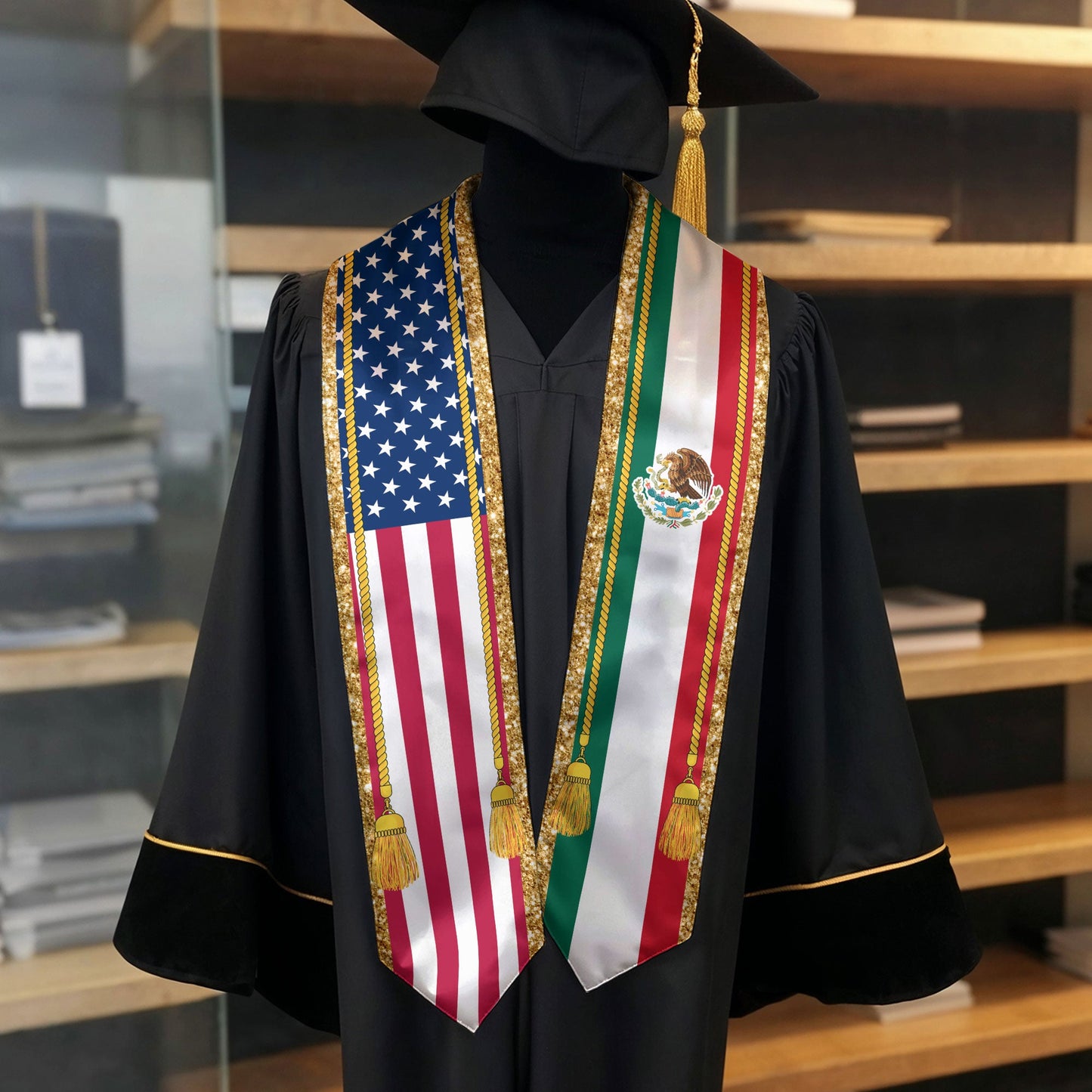 Mexican Stole Mexico 2026, Graduation Sash for Graduate Students