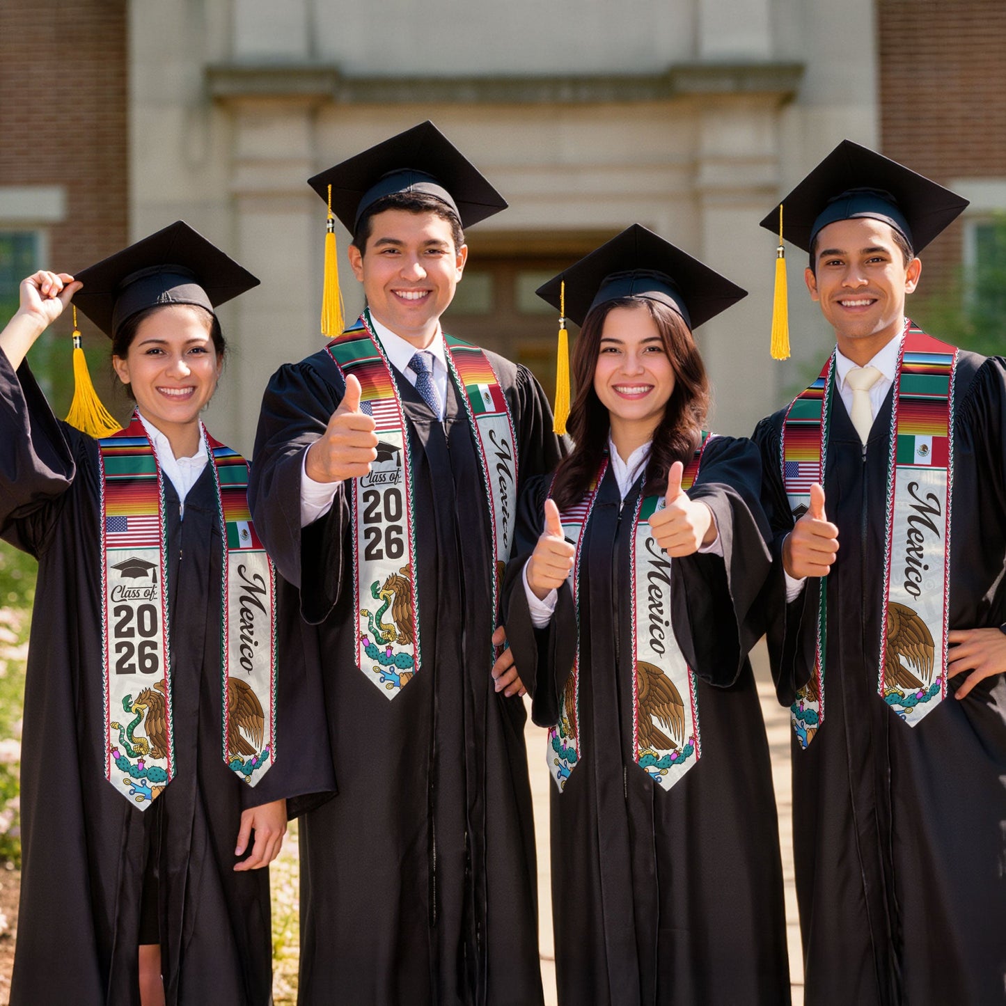 Mexican Sash Stole Mexico 2026, Class of 2026 Senior Stole