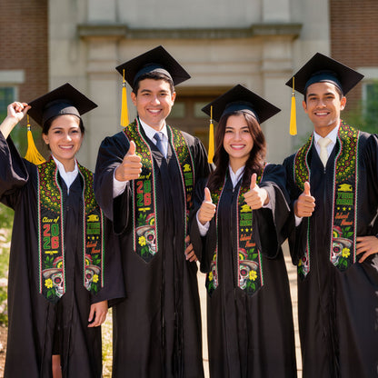 Aztec Mexican Mexico Stole 2026, Custom Graduation Sash for Accomplished Graduate