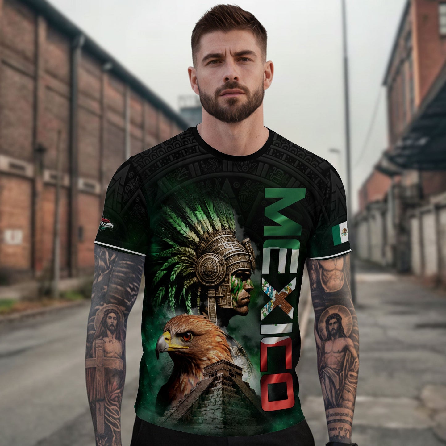Mexico Aztec Warrior Eagle Heritage Pride Spirit Legacy Culture Shirt