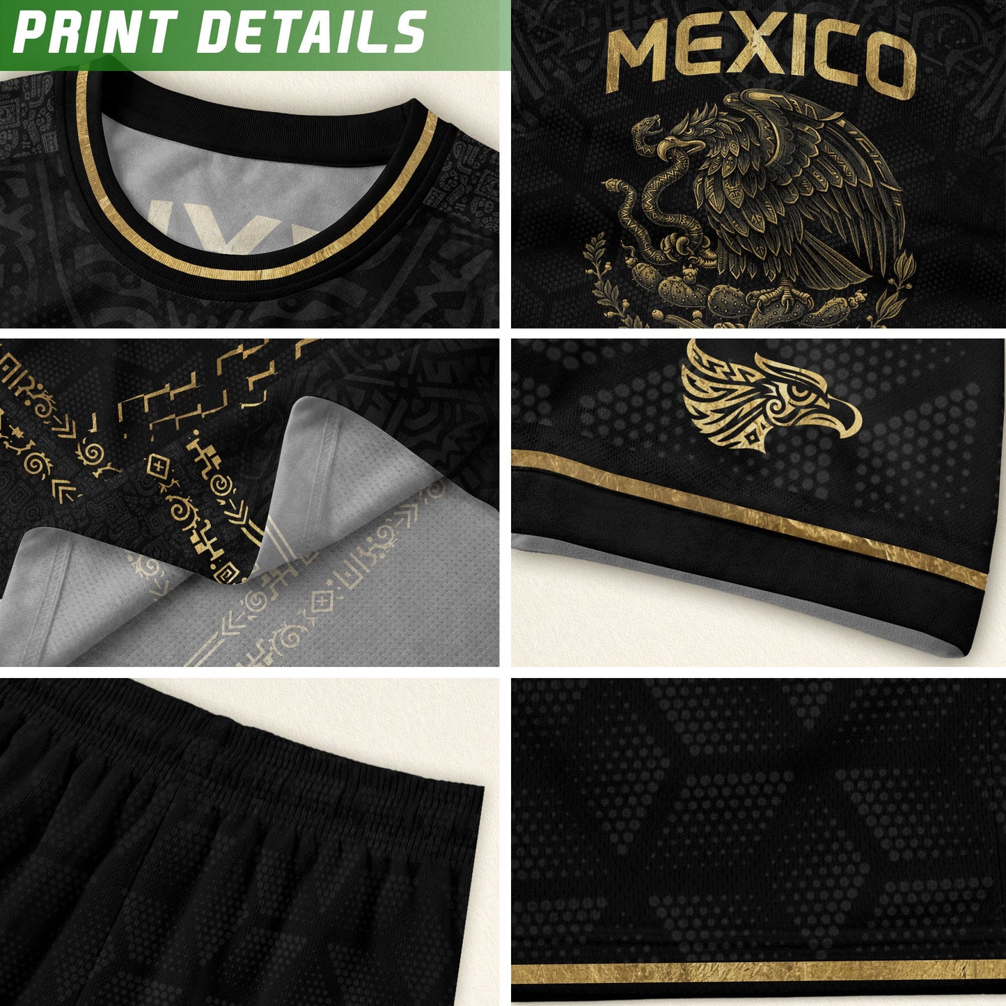 Mexico Cultural Pride Soccer Jersey Black Gold, Legacy Beyond the Game