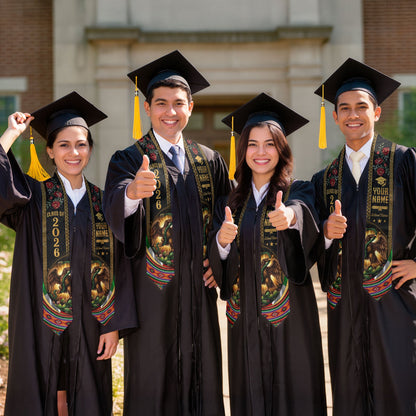 Mexican Graduation Stole 2026 – Custom Mexican Flag Graduation Sash, Mexican Stoles for Graduation