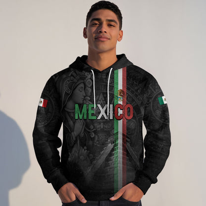 Mexican Aztec Goddess Pyramid National Flag Mens Sudadera De Mexico Hoodie