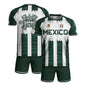 Mexico White Green Aztec Calendar Sun God Heritage National Soccer Jersey