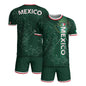 Mexico Green Heritage Map Soccer Jersey with Aztec Details