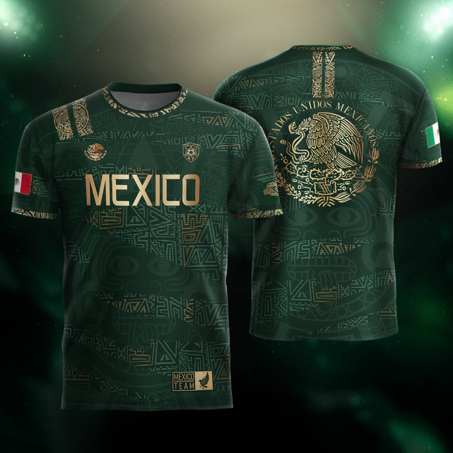 TEST BUNDLE - Mexico Green Gold Aztec Heritage Soccer Jersey (Copy)