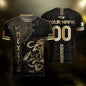 Custom Mexico Jersey Black Gold Eagle Serpent Aztec Warrior Design