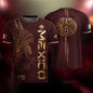 Mexico Burgundy Aztec Eagle Heritage Soccer Jersey (Bundle)