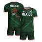 Mexico Green Aztec Calendar National Emblem Soccer Jersey