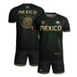 Mexico Green Black Aztec Ancient Heritage National Seal Mens Football Soccer Jersey
