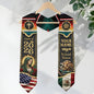 Mexico Graduation Stole 2026 Personalized Name USA Mexican Flag Pride Sash