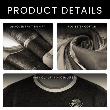 Mexico Green Aztec Calendar National Emblem Soccer Jersey
