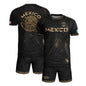 Mexico Black Gold Aztec Calendar Eagle Heritage National Football Soccer Jersey