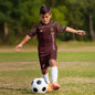 Custom Mexico Kids Soccer Jersey Red Aztec Warrior Style