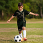 Custom Mexico Kids Soccer Jersey Black Gold Aztec Eagle & Serpent Design